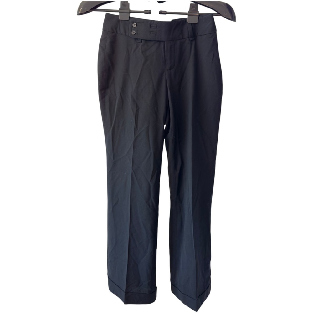 Banana Republic Jackson Fit Wool Dress Pants Black Quiet Luxury Office NWT 00P